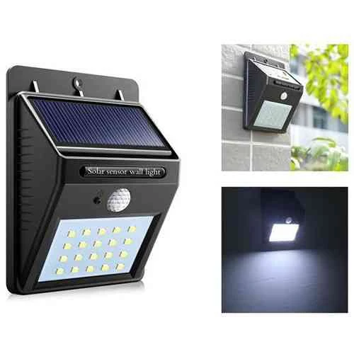 لامپ خورشیدی -چراغ خورشیدی solar sensor wall light