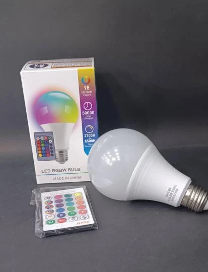 لامپ رنگی کنترل دار مدل LED RGBW BULB
