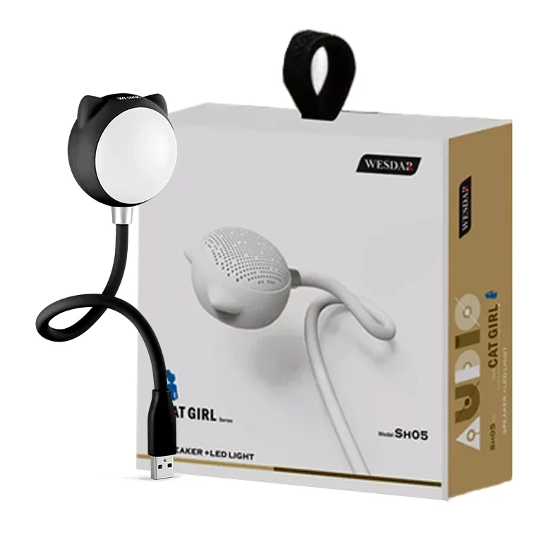 لامپ قابل حمل اسپیکر دار USB وسدار (WESDAR) مدل SH05