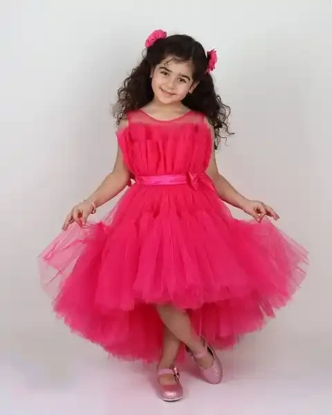 لباس عروس دخترانه بچه گانه مجلسی مدل کاترینا 5 تا 10 سال