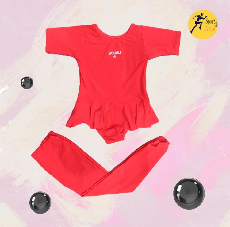 لباس ژیمناستیک دخترانه سایز ۶