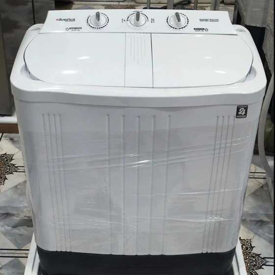 لباسشویی دوقلو سیلور لوکس 7 کیلو درب ABS مدل 8000T شرکتی ضمانت دار