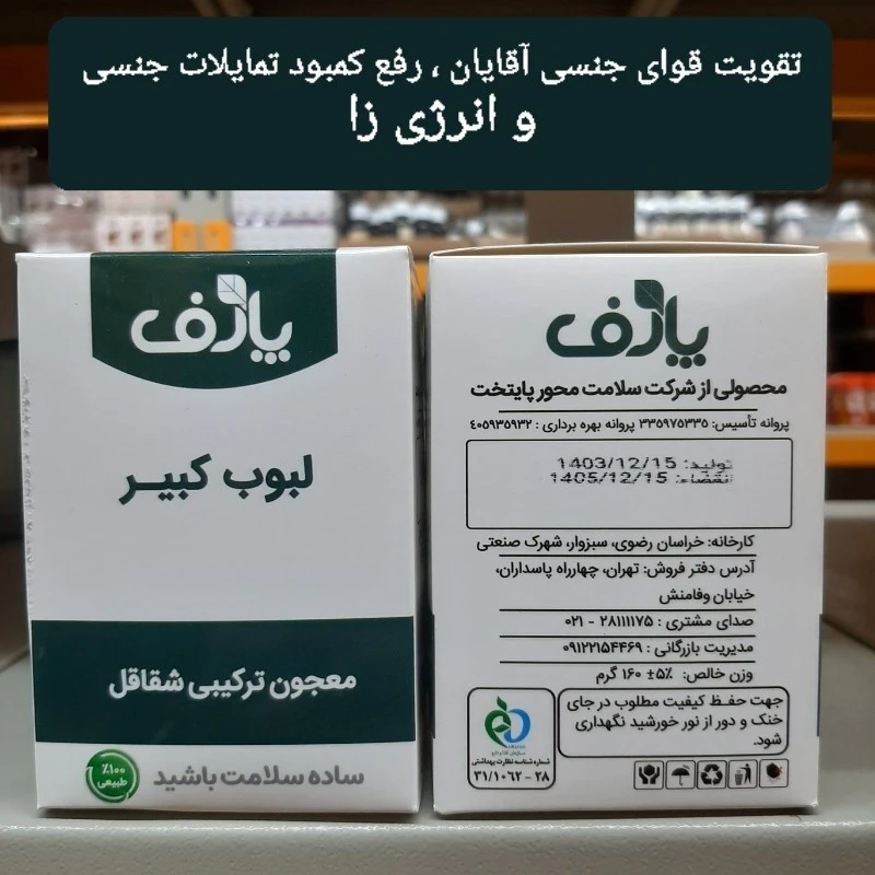 لبوب کبیر ، معجون ترکیبی شقاقل