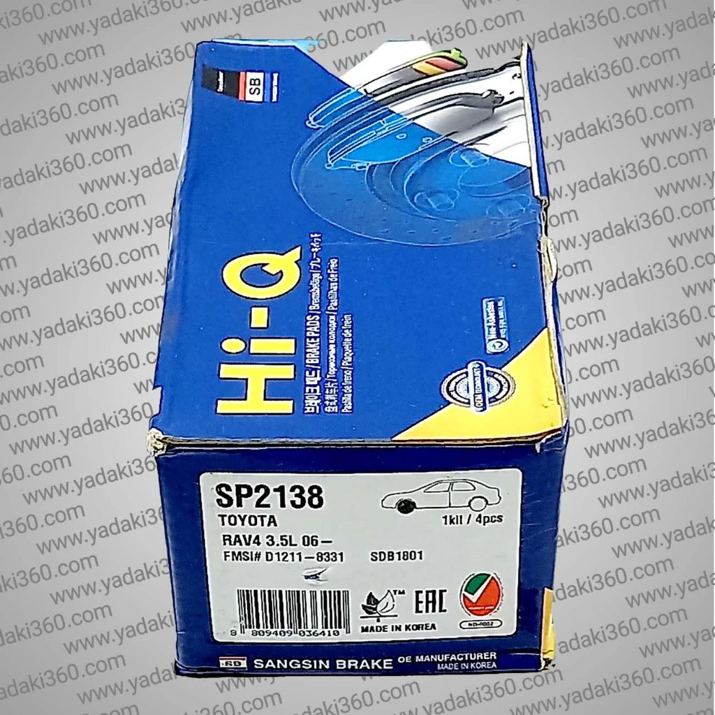 لنت ترمز جلو تویوتا راوفور Toyota RAV4 های کیو HI-Q SP2138