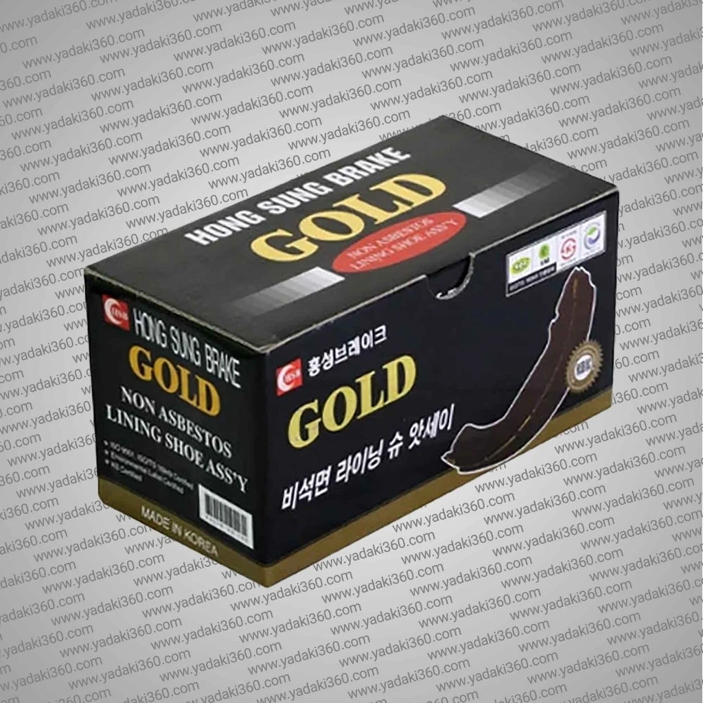 لنت ترمز عقب پژو 206 تیپ 2 زیر مدل 1392 برند گلد Gold SA157