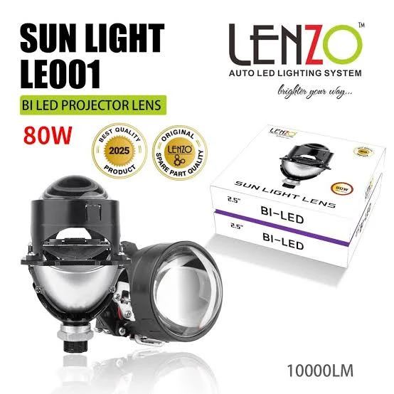 لنز اورجینال اسپرت مدل Bi Led 001 لنزو Lenzo با گارانتی