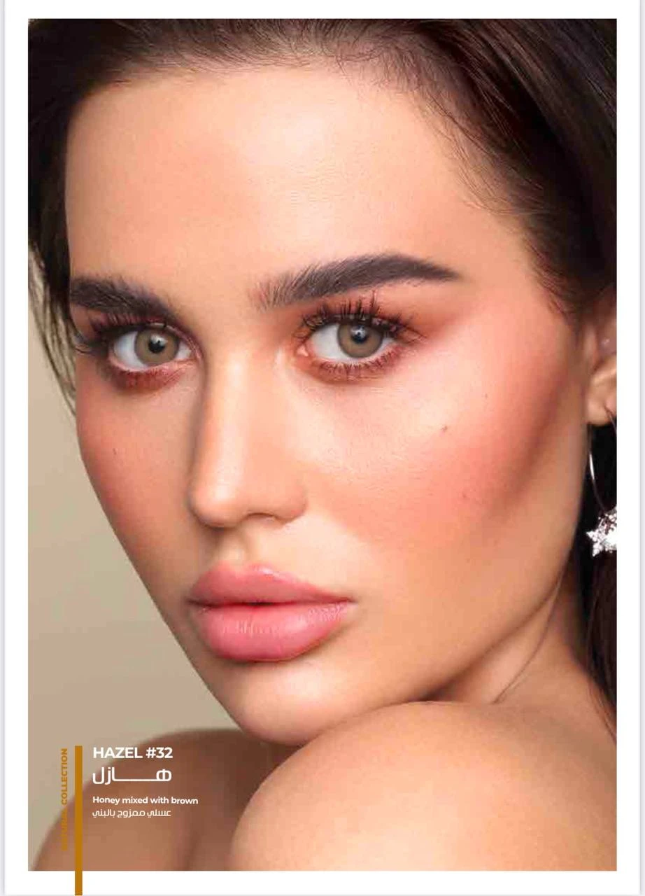 لنز دهب(هازل 32) 6 ماهه