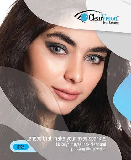 لنز رنگی کلیر ویژن D126