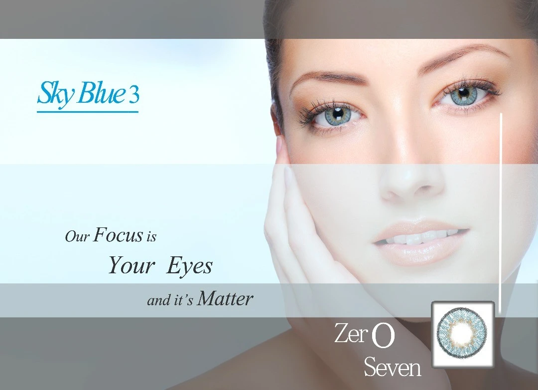 لنز زیروسون طبی ZeroSeven (SKY BLUE 3) کد 115