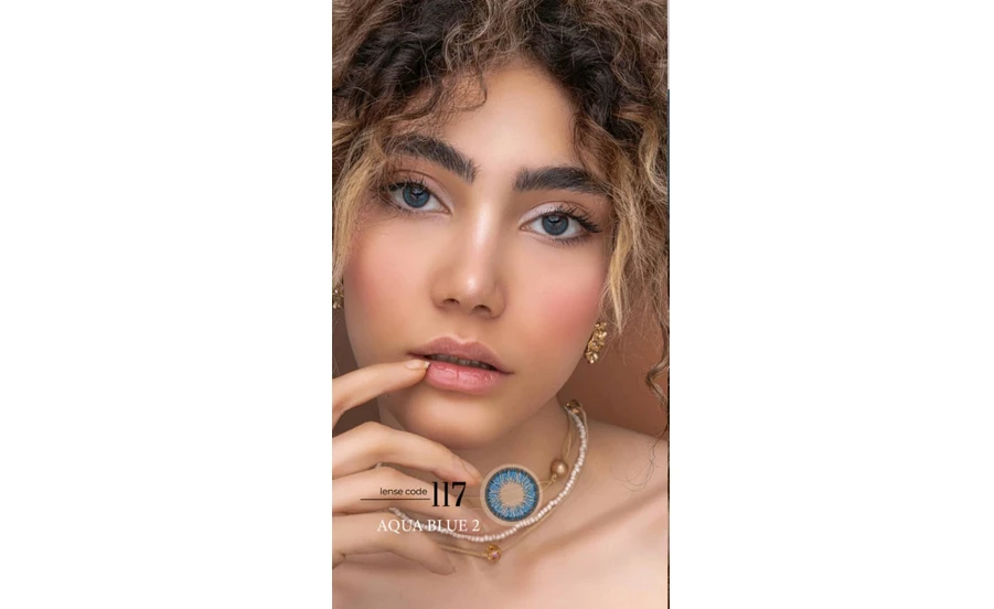 لنز زیروسون طبی ZeroSeven زیرو سون (aqua blue2) کد117