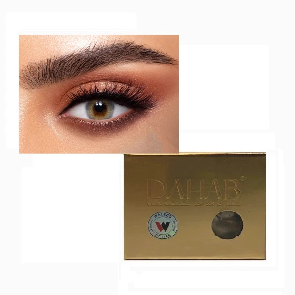 لنز چشم دهب (ماربل43)6ماهه marble رنگ عسلی سبز اورجینال100%