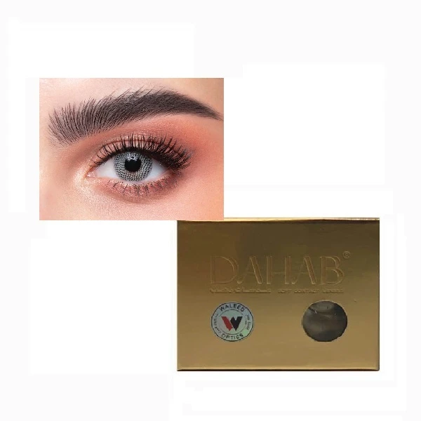 لنزچشم دهب (اسکای 13) 6 ماهه رنگی فصلی زیبایی (طوسی سبز بدون دور )Dahab sky