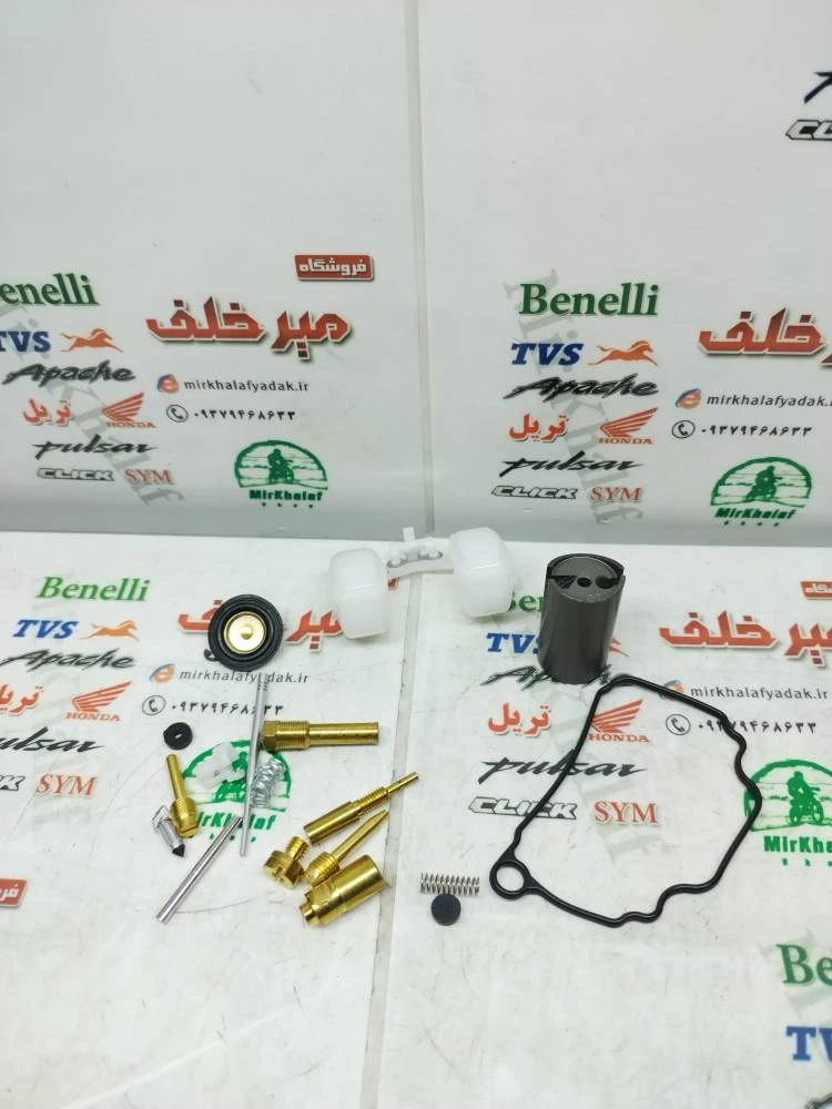 لوازم کاربرات موتور tvs راکس و نئو هندی