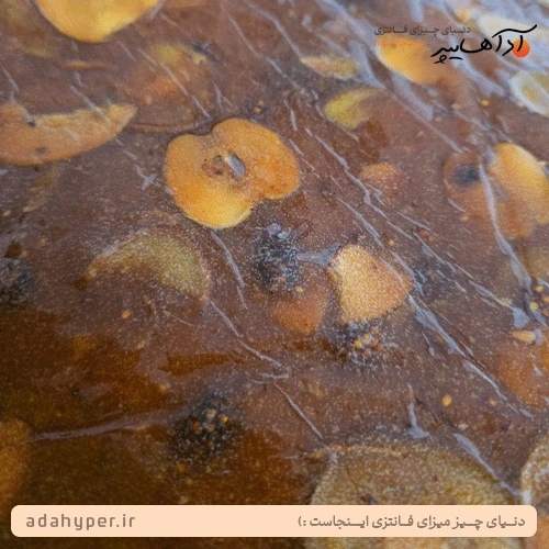 لواشک سیب با تکه های میوه