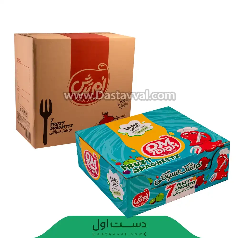 لواشک فانتزی اسپاگتی رشته ای – 10 بسته در کارتن