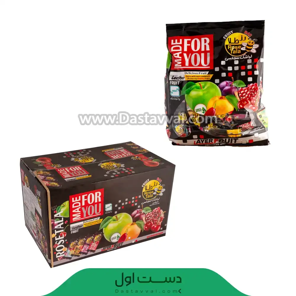 لواشک مجلسی رزطلا یک کیلویی – کارتن (10 بسته 1 کیلوگرم)