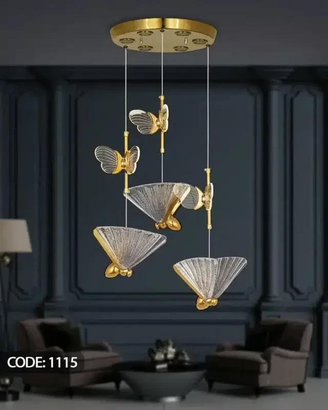 لوستر آویز SMD سه حالته سه شعله مدل 1115 نیک لایت