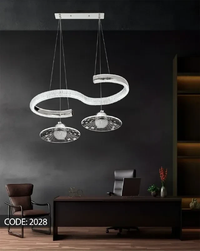 لوستر آویز مدرن سه حالته کد 2028