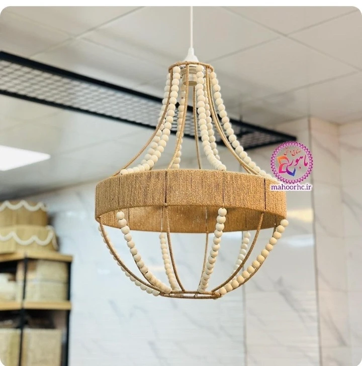 لوستر رافیا مدل اشکی