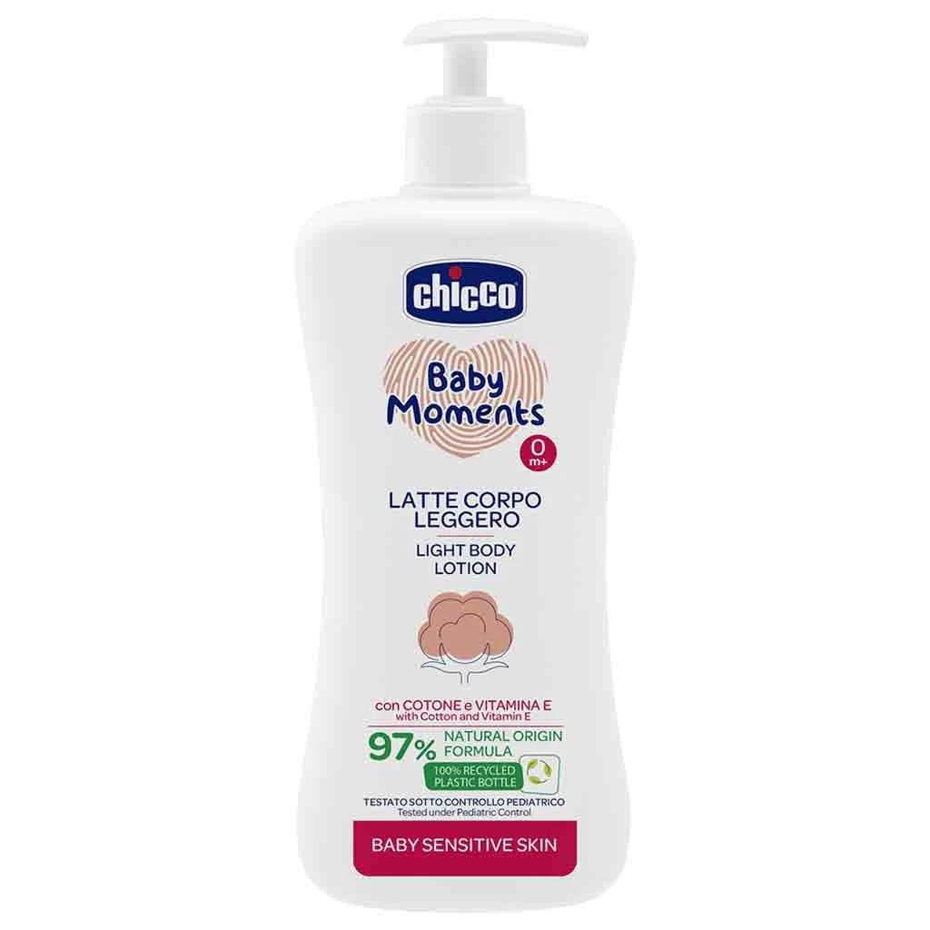 لوسیون بدن ایتالیایی کودک چیکو Skin Sensitive Chicco مناسب پوست حساس 200 میل