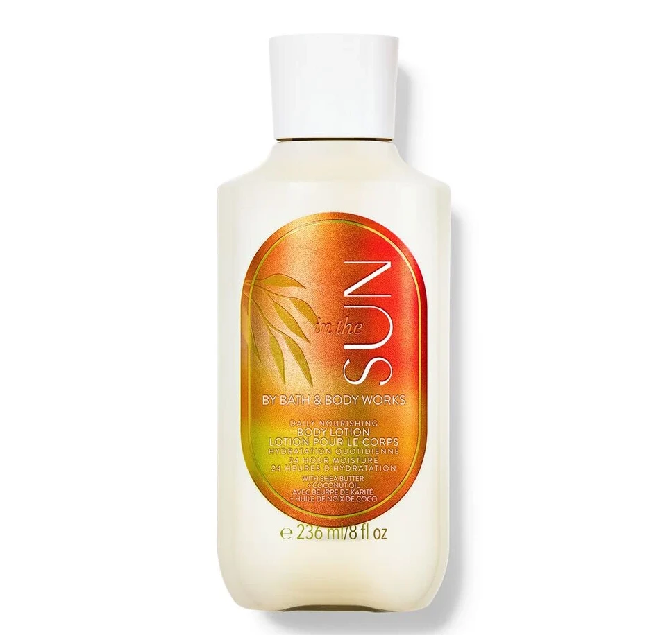 لوسیون بدن بث اند بادی وورکس Bath and Body Works رایحه In The Sun حجم 236 میل اصل و اورجینال