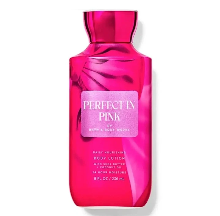 لوسیون بدن بث اند بادی وورکس Bath and Body Works رایحه Pink Perfectin حجم 236 میل اصل و اورجینال