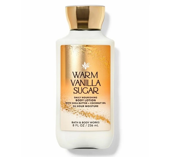 لوسیون بدن بث اند بادی وورکس Bath and Body Works رایحه Warm Vanilla Sugar حجم 236 میل اصل و اورجینال
