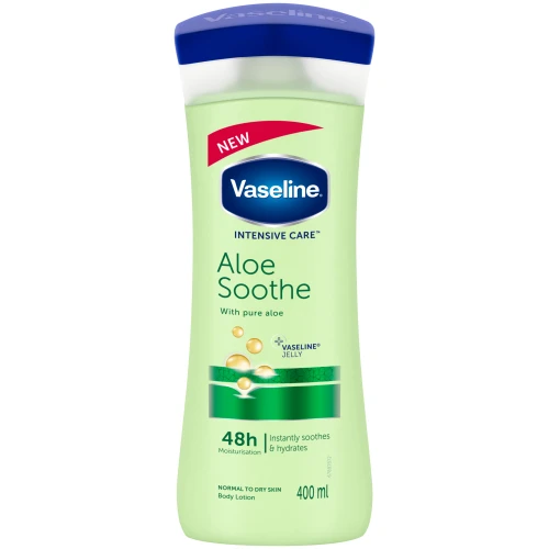 لوسیون بدن وازلین رایحه آلوئه ورا حجم 400ml