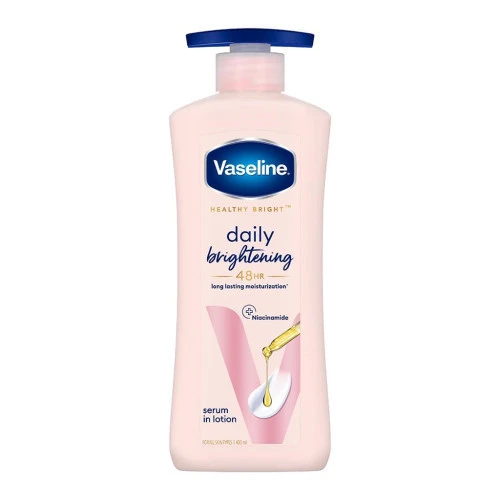 لوسیون روشن‌کننده بدن Vaseline سری Healthy Bright آبرسان ۴۸ ساعته