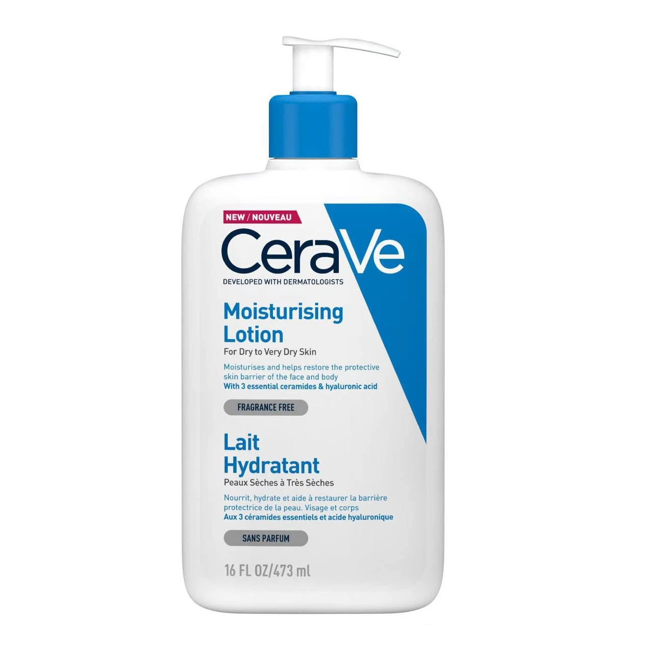 لوسیون کرم مرطوب کننده صورت و بدن سراوی Cerave آبرسان قوی پوست خشک و بسیار خشک بدون عطر اورجینال