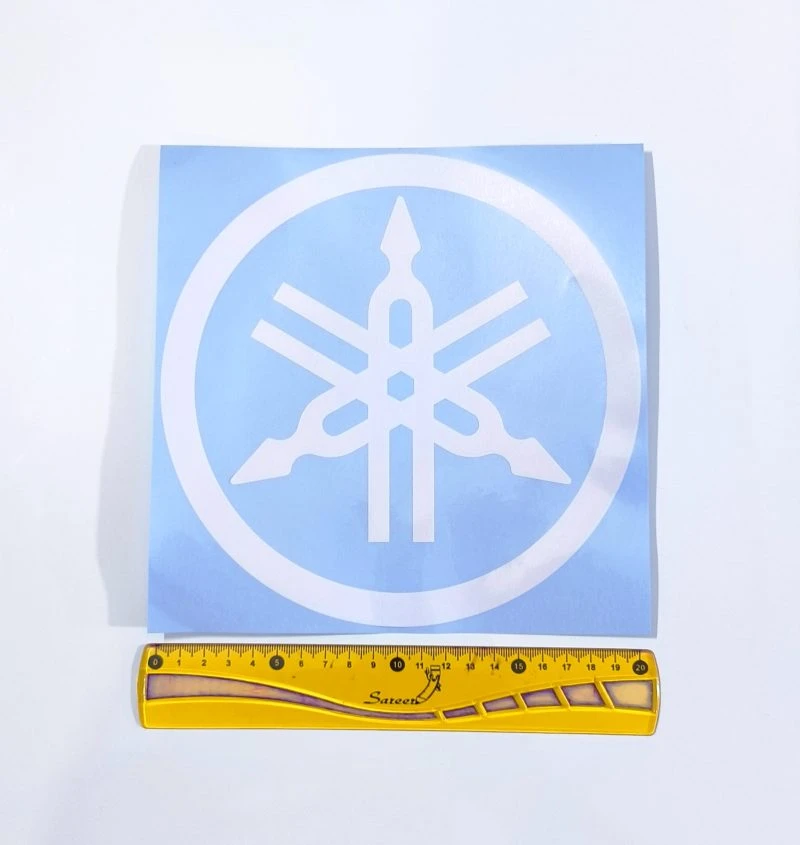 لوگو موتورسیکلت یاماها 20 cm (سفید)