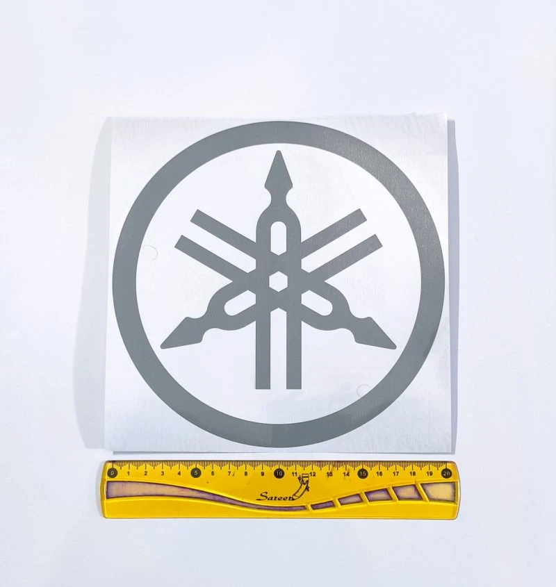 لوگو موتورسیکلت یاماها 20 cm (طوسی)