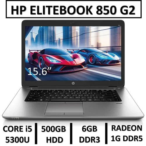لپ تاپ استوک اچ پی مدل LAPTOP HP ELITEBOOK 850 G2 | INTEL CORE i5-5300U | 6GB RAM DDR3 | 500GB HDD | 15.6"FHD | AMD RADEON R7 M260 1G DDR5