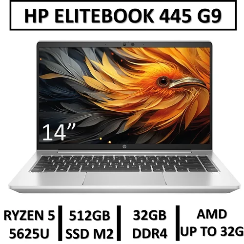لپ تاپ استوک اچ پی مدل LAPTOP HP PROBOOK 445 G9 | RYZEN 5 5625U | 16GB RAM DDR4 | 256GB SSD M2 | 14"FHD | GPU RADEON GRAPHICS ONBARD