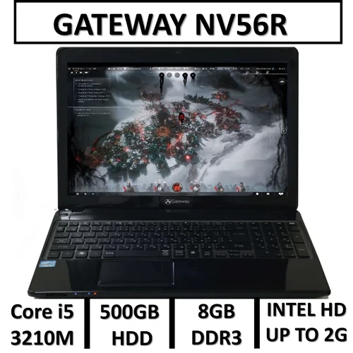 لپ تاپ استوک مدلGATEAWAY NV56R/CORE i5 3210M/8GB DDR3/500GB HDD
