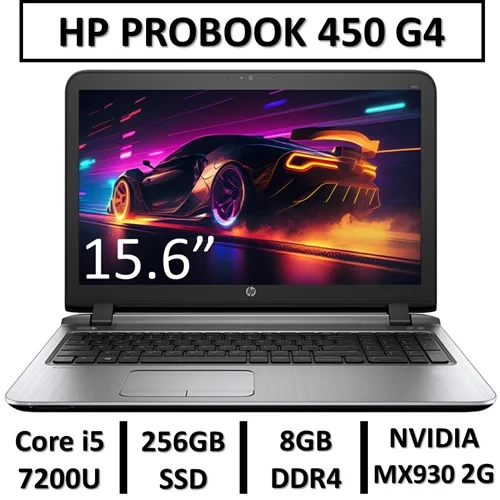 لپ تاپ استوک گرافیکدار 2G اچ پی HP PROBOOK 450 G4 CORE i5 7200 RAM8 SSD256 GPU GEFORCE