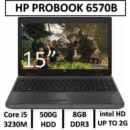 لپ تاپ اچ پی استوک مدلLAPTOP HP PROBOOK 6570B | CORE i5 3230M | 8GB RAM DDR3 | 500GB HDD