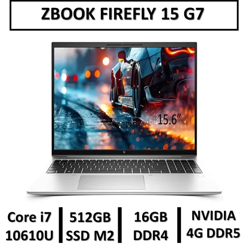 لپ تاپ اچ پی استوک ورک استیشن زدبوک فایر فلای نسل 10 USED LAPTOP STOCK HP ZBOOK FIREFLY15 G7 i7 10610/RAM 16/SSD 512G M2/QUADRO P520 4 GB DDR5