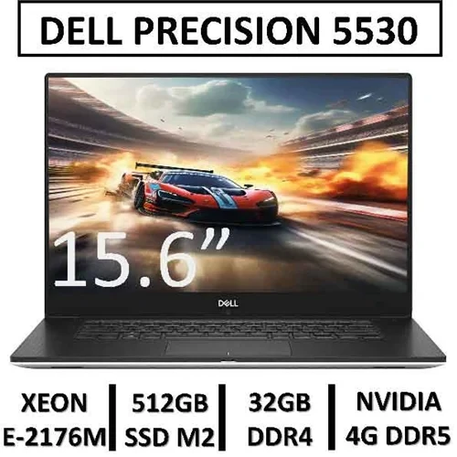 لپ تاپ دل استوک مدل DELL PRECISION 5530 | XEON E-2176M | 32GB RAM | 512GB SSD | NVIDIA 4GB