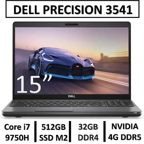 لپ تاپ دل استوک مدل LAPTOP DELL PRECISION 3541 | Core i7 9750H | 32GB RAM | 512GB SSD | NVIDIA 4GB