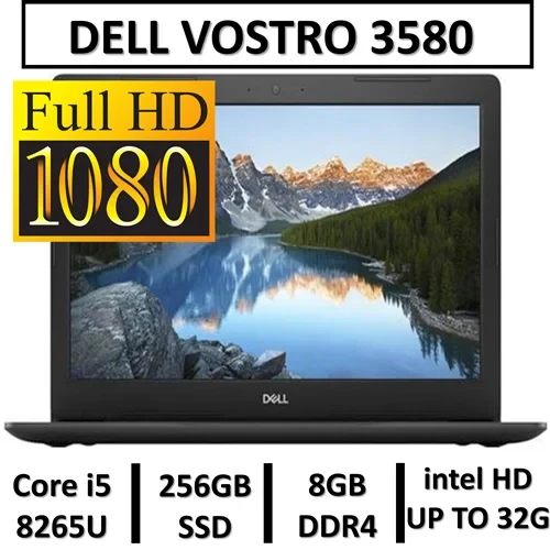 لپ تاپ دل استوک مهندسی نسل 8 LAPTOP DELL VOSTRO 3580/Core i5 8265U/RAM8/256G SSD