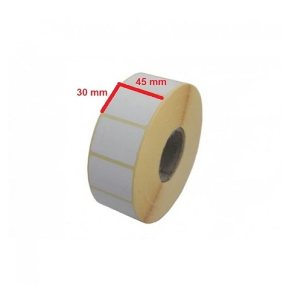 لیبل (برچسب) کاغذی تک ردیفه 45×30
