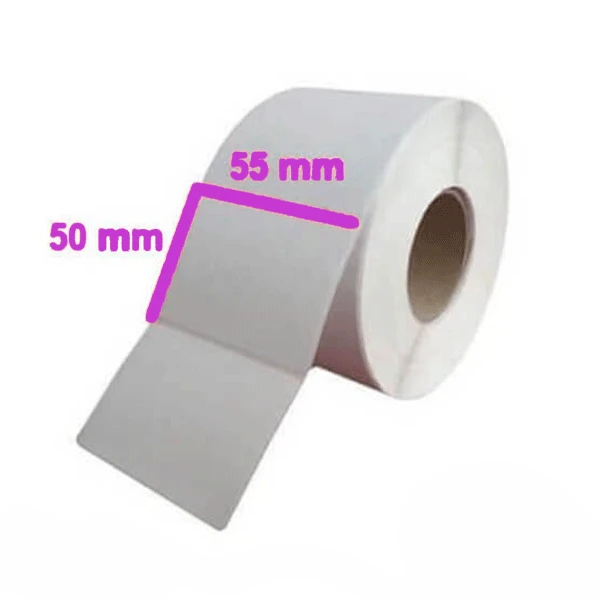 لیبل(برچسب) کاغذی یک ردیفه 55*50