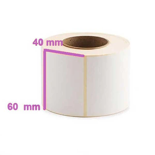 لیبل(برچسب) کاغذی یک ردیفه 60*40