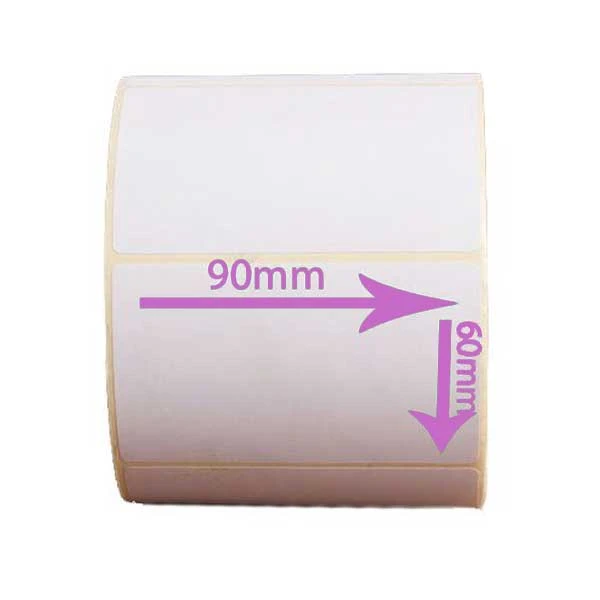 لیبل(برچسب) کاغذی یک ردیفه 90*60