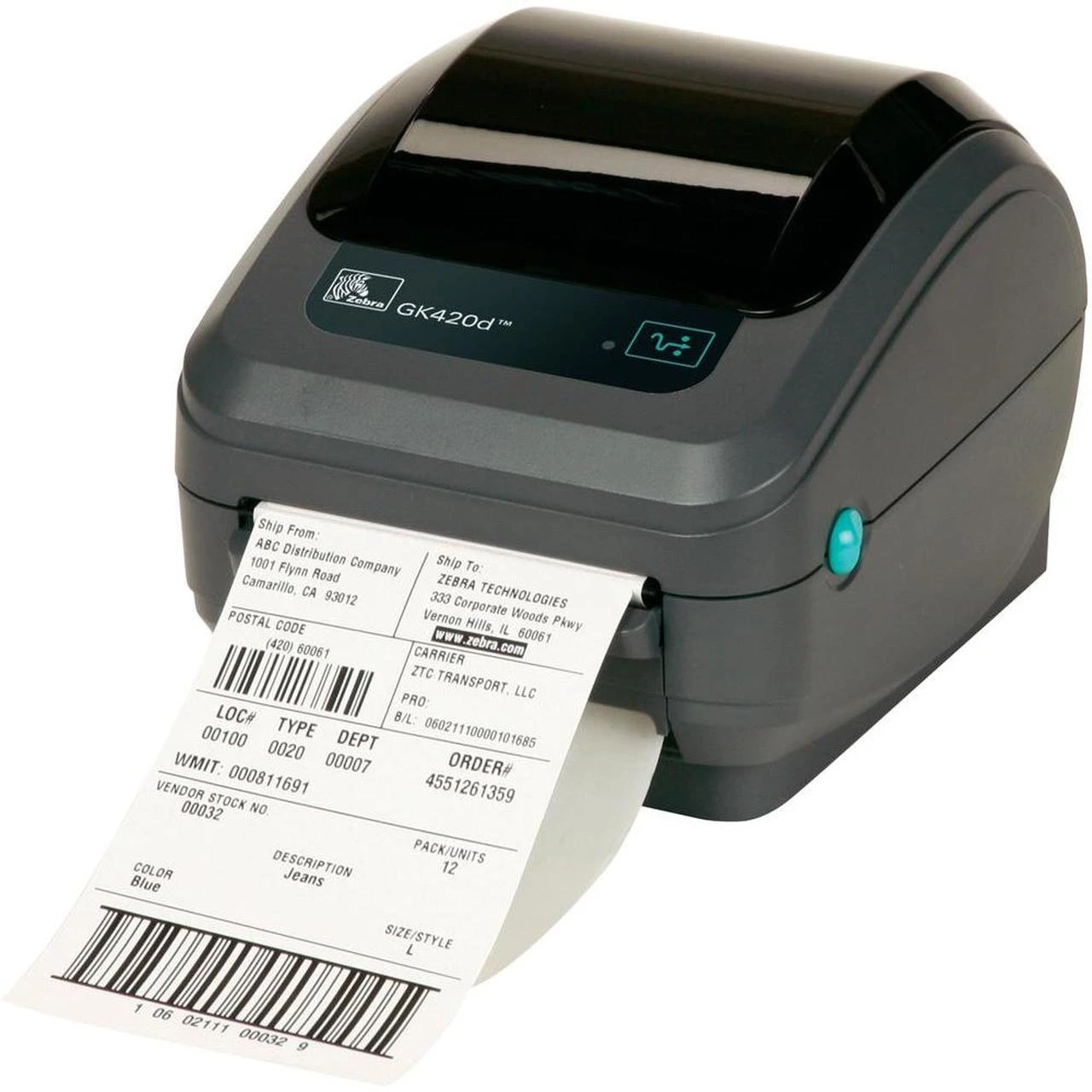 لیبل پرینتر ریبونی  زبرا 300dpi مدل Zebra GX430t استوک