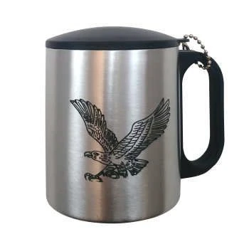 لیوان استیل درب دار