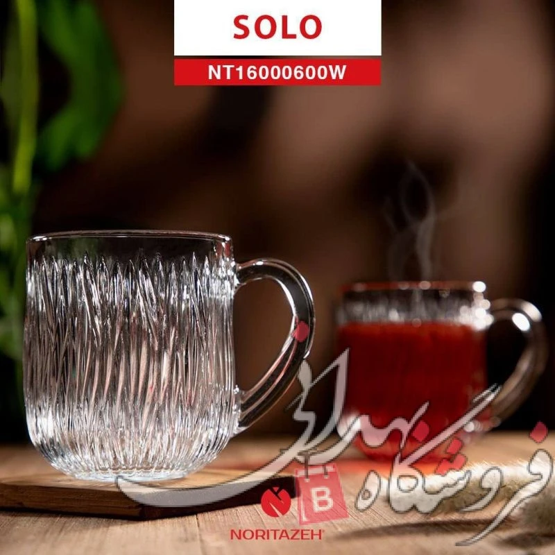 لیوان شیشه ای سولو 6عددی
