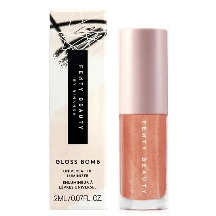 لیپ گلاس فنتی بیوتی رنگ گلو سایز مینی اصل اروپایی Fenty Beauty by Rihanna Gloss Bomb Universal Lip Luminizer
