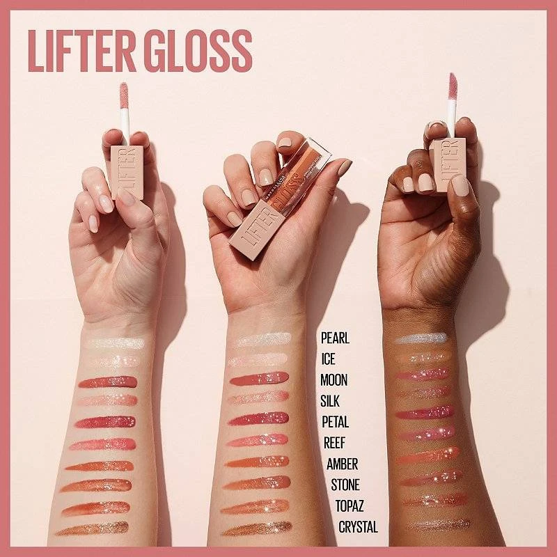 لیپ گلاس میبلین رنگ pearl 001 اورجینال